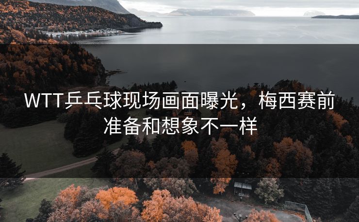 WTT乒乓球现场画面曝光，梅西赛前准备和想象不一样